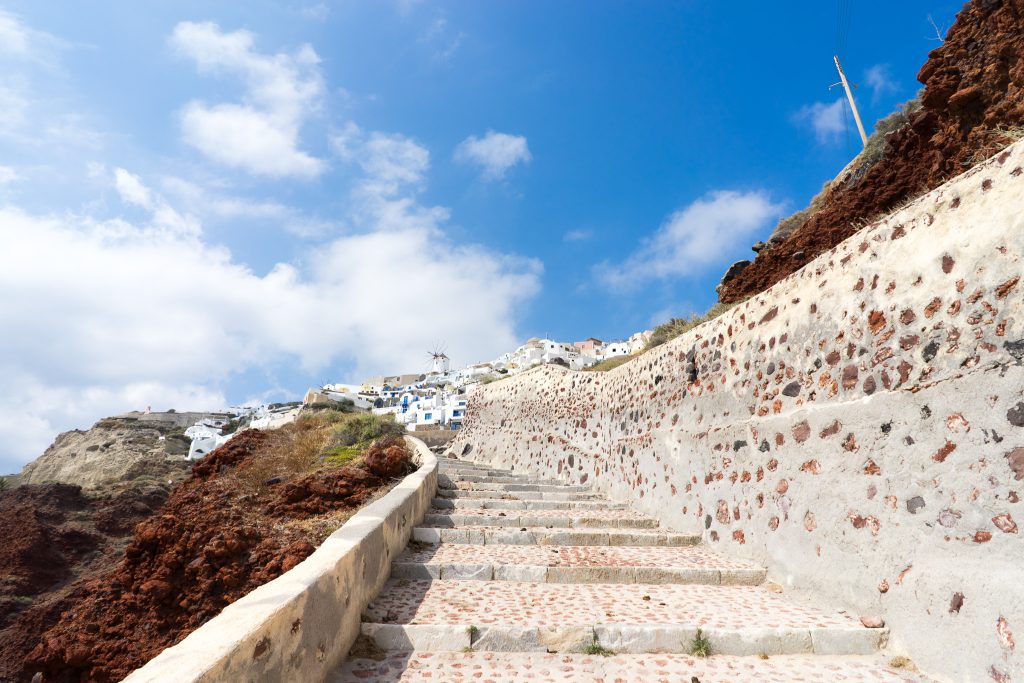 hiking trail santorini