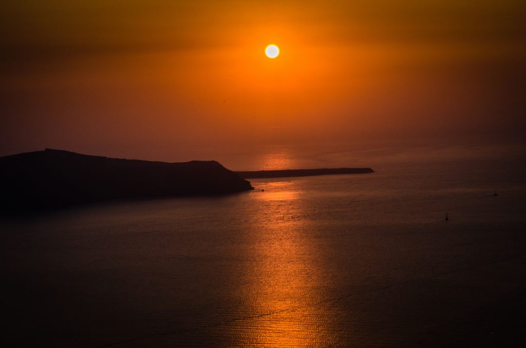 Sunset in Santorini